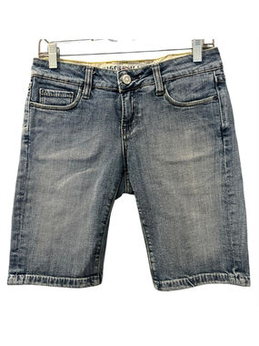 Vigoss Vintage Y2K Bermuda Milan Denim Jean Shorts Size 5/6 28 Low Rise Summer